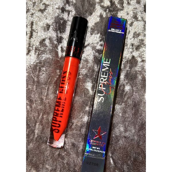 Jeffree Star Supreme Pigment Lip Gloss Limited Edition Devil Horns NIB Red