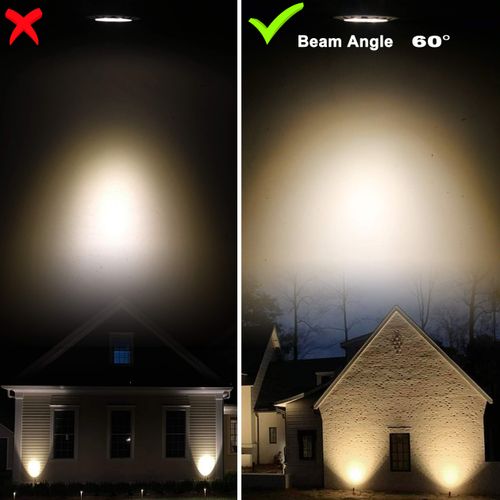 ALIDE MR16 Led Bulbs 60° (60 Degree) Wide Beam Angle,5W Replace 20W 35W Halogen,2700K Soft Warm White,Low Voltage 12volt MR16 GU5.3 Bulb Spotlights for Track Recessed Landscape Lighting,450lm,6 Pack