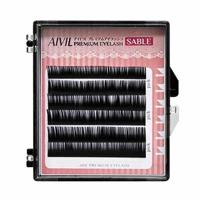 AIVIL Premium Eyelash Sable D Curl 0.004 x 0.4 inches (0.10 x 10 mm)