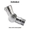 Roastove Adjustable 180° & 360° Brass Swivel Connector