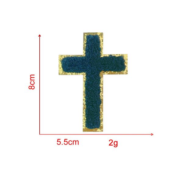 24 PCS Cross Embroidered Patches Iron on Applique Ironing Badges Sewing Patch for Clothes Cross Medieval Gothic Sewing Patches Appliques for Clothing Jeans Fabric Dress Hat Badges DIY Accessory