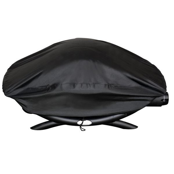 Onlyfire BBQ Gas Grill Cover fit for Weber Baby Q, Q200 Q220 and Q2000 Gas Grills,Black