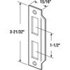 Prime-Line E 2435 Brass Victorian-Style Mortise-Lock Door Strike (Single Pack)
