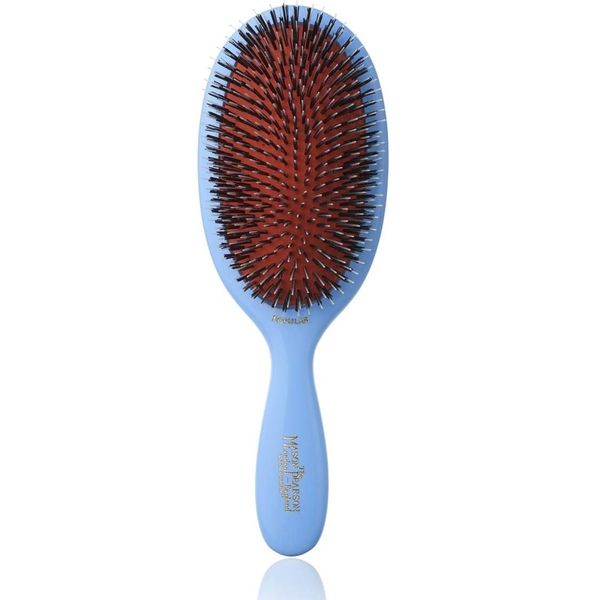 Mason Pearson BN1 Large Popular Boar Bristle Nylon Tufts Hair Brush - Blue