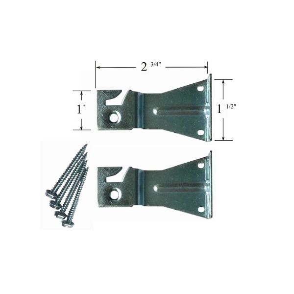 1 Pair Roller Window Shade Heavy Duty 2 1/2" Universal Mount Extension Brackets
