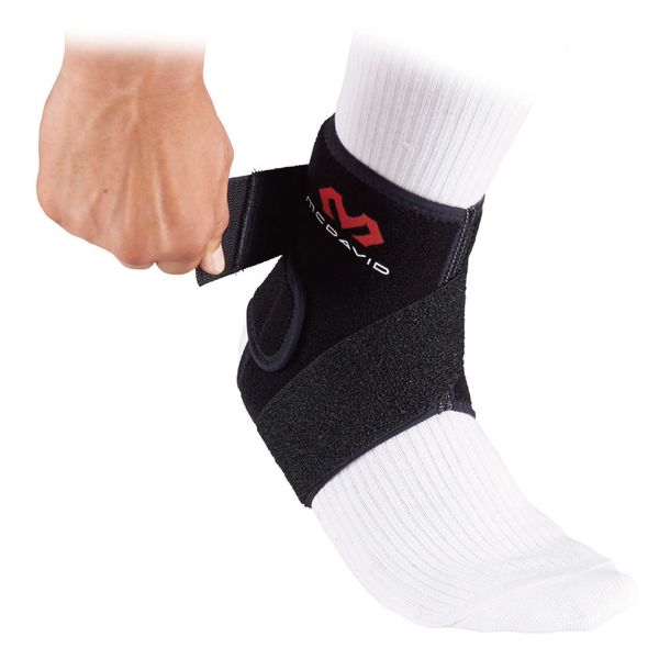 McDavid Strap Ankle Wrap Right Leg MVJ M437R BK S