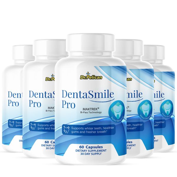 DentaSmile Pro- Oral Support- 5 Bottles- 300 Capsules