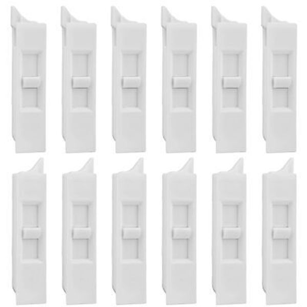 12 Pcs Window Tilt Latch Pairs Spring Loaded Sliding Window Latch Lock Snap-i...