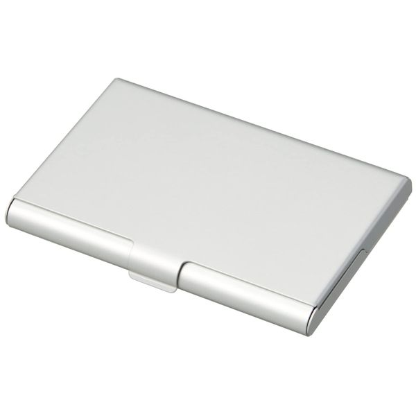 Raymay Fujii CHA1057S Business Card Holder, Aluminum Card Case, Holds 35 Cards, Silver