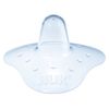 NUK Silicone Nipple Shields, 2 Pack, Soft Thin Material, Triangular Shape, Helps Protect Sensitive Nipples, Hygienic Storage Case