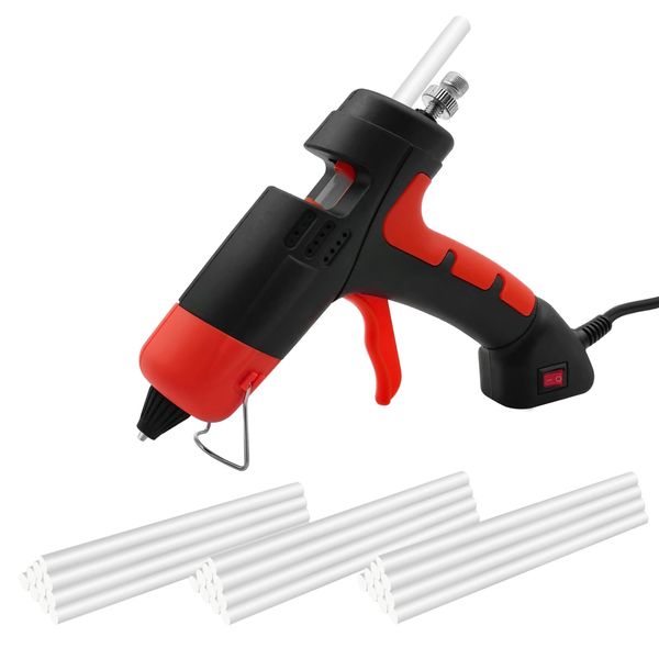 WBJKZJD Mini Hot Glue Gun, Hot Melt Glue Gun with 30pcs Glue Sticks Heavy Duty Industrial Hot Glue Gun Kit for Arts Crafts Home Repair and DIY Projects