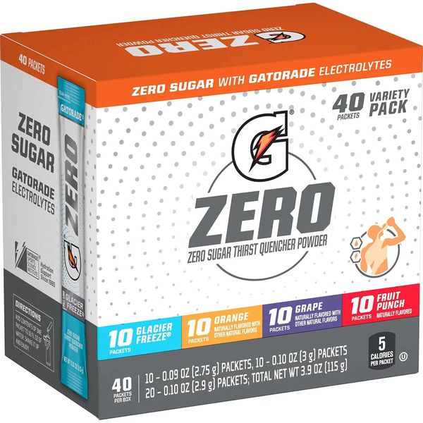 Gatorade G Zero Powder Variety Pack (40 ct.) Great Price