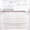 SPARES2GO Fridge Shelf Compatible with Iceking Refrigerator Freezer (White, Adjustable, Plastic Coated, Extendable Arms)