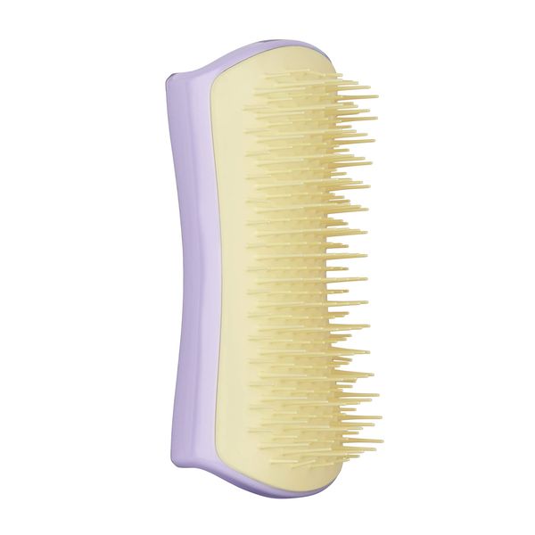 Tangle Teezer | Pet Teezer | Small Detangling and Dog Grooming Brush | Dry Brush or Dog Bath Brush | Lilac & Yellow