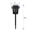 Pure Garden Solar Light and Insect Zapper, Black