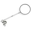 Universal 4" Chrome Clamp-On Mirror - 10" Long Stem - Motorcycle/ATV/Scooter/Moped