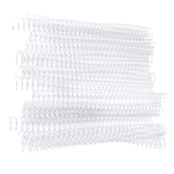 Manual Binding Ring, Organization, Loose Leaf Ring, Plastic, Material Storage (0.7 inches (19 mm) x 30 Holes (20 Strips Clear)