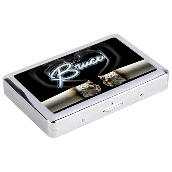 Personalised Any Name Text Printed Generic Design Cigarette Case Gift Idea Adults 27