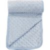 Intimates Blue Baby Bedding Fleece Bubble Popcorn Blanket Soft Touch