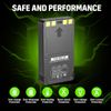 2 Pack Rechargeable LIT-22 Battery Compatible For Trail Camera Flex-M Flex G-36