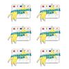 Anderson's Glitter Calendar Attendance Star Burst Award Pins, 6 Count