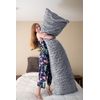 Pillowtex Plush Body Pillow (20x54 Light Grey)