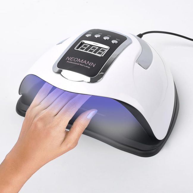 NEOMANN UV lamp for Gel Nails - 280 Watt & 66 Lamps, Professional LED lamp Nails, Fast Nail Dryer, 4 Timer Settings - LED Nail lamp, Nail Polish UV lamp