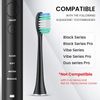 Replacement Toothbrush Heads Compatible with Adults AquaSonic Black Series Elect