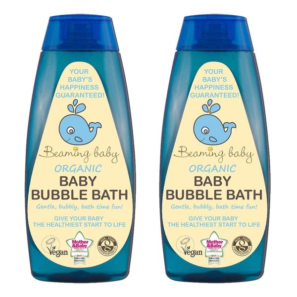 Beaming Baby Organic Bubble Bath - 2 x 250ml bottles