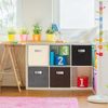 Superio Fabric Organizing Bin, 11" Black Fabric Cube 8-Pack