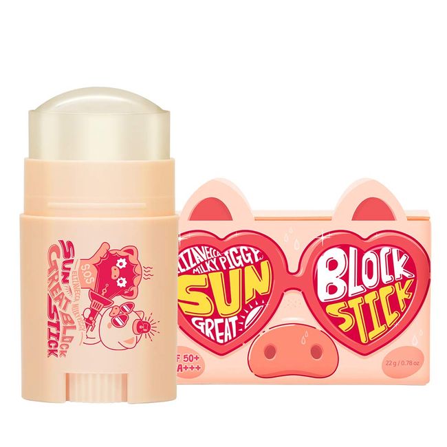 Elizavecca Milky Piggy SUN Great Block Stick Spf 50+ PA+++ | Sun Protection for Face | How to Use Sun Stick for Face | Sun Protection for Face | Sunscreen for Face