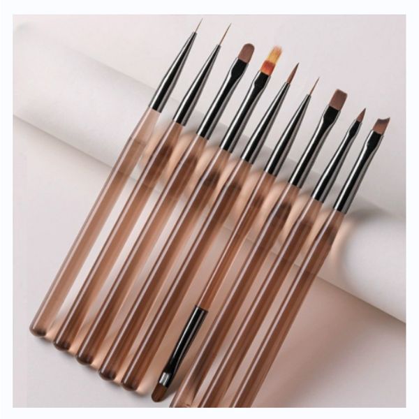 Momorara Nail Art National Examination Practical Test Brush Set of 9