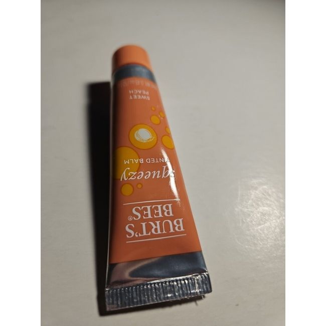 Burt's Bees 100% Natural Origin Squeezy Tinted Lip Balm Sweet Peach 0.43 Oz.