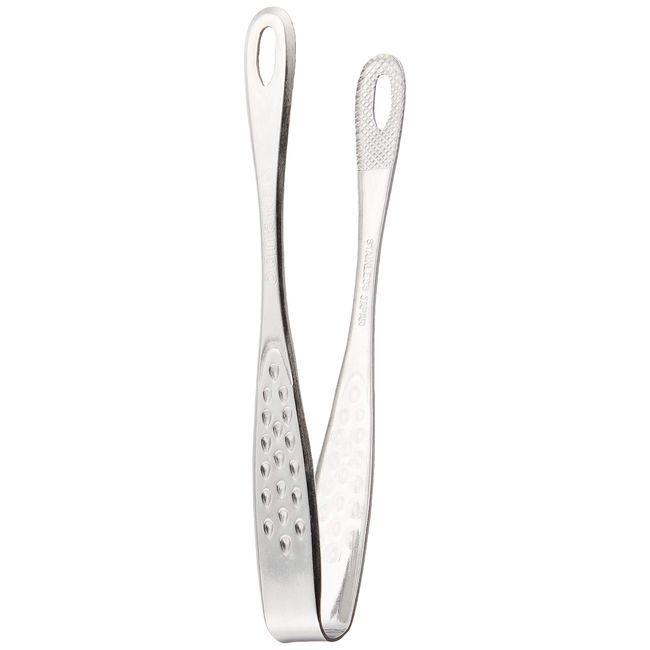 Takakuwa Metal SENBUDO 404216 Yakiniku Tongs, Small, Silver