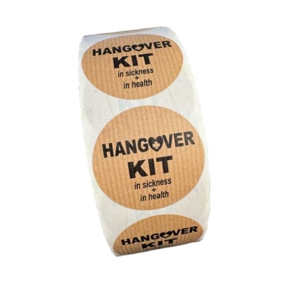 Hangover Kit Self-Adhesive Labels Pack of 100