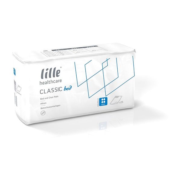 Lille Healthcare Classic Incontinence Bed Pad - Maxi - 60cm x 90cm (4 Packs of 25)