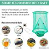 4PCS Ranch Fly Trap Bag Reusable Catcher Killer Cage Net Pest Bug Hanging Catch