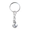 Sailing Boat Fisherman Anchor Silver Keyring Keychain