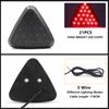 NWpangu Car Rear Brake Light LED High Position 3rd Brake Stop Light Flash Warning Light, Black Shell, 3 Lighting Modes.