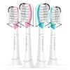 Kids Replacement Heads for Philips Sonicare: 7+ Child Soft Electric Toothbrush Standard Children Brush Head for Boy Girl, HX6032/94 HX6042 HX6340 HX6034 HX6321, Pink & Blue 4 Pack
