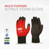 Skytec Beta 1 Red Nitrile Ultra Thin Super Light Work Wear Safety Gloves 1 Pair (Medium)