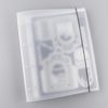 BAOFALI A4 4 Ring Binder Cover Clean Transparent Soft PVC for Refillable Notebook Shell withMatte surfaceforStamp & Die Storage (Transparent)
