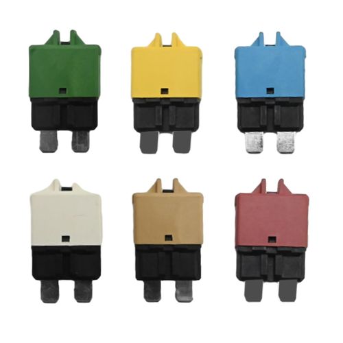MDEOOSKY 6PCS 5A-30A E39 Universal Circuit Breaker, Manual Reset Low Profile ATC/ATO Fuses Kit for Marine RV Automotive Motorcycle Solar Panel