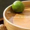 Side Table, Home Mobile Coffee Table, with Casters, Bamboo Round, Removable Tray, Movable Bed Table, Night Table, Sofa Side Table, Cafe Table, Mini Table with Shelves, Compact, Small Storage Room,