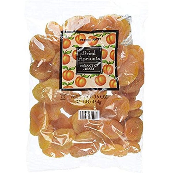 Trader Joe's Dried Apricots Product of Turkey 16 oz (Pack of 3)