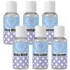YouCustomizeIt Personalized Purple Damask & Dots Travel Bottles