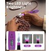 Lighted Crochet Hooks Set 2.0mm~14.0mm, 18 Sizes Digital Light Up Crochet Hooks with Case