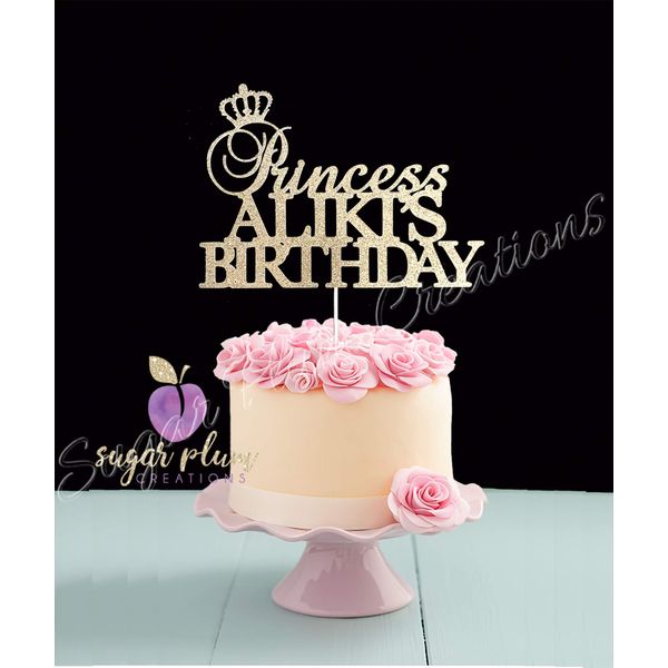Princess Birthday Cake Topper