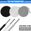 30PCS Drawstring Cords Replacement Drawstrings, 57 Inch Replacement Drawstring with 3 Pieces Drawstring Threader Tool, Reusable Drawstring for Sweatpants Shorts Pants Jackets Coats