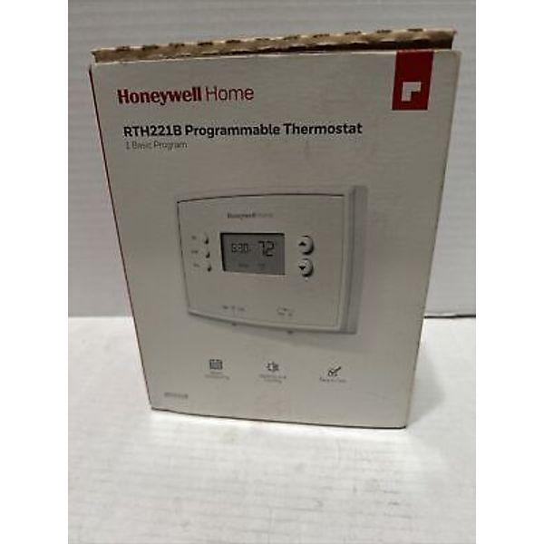 New Honeywell Programmable Thermostat White RTH221B